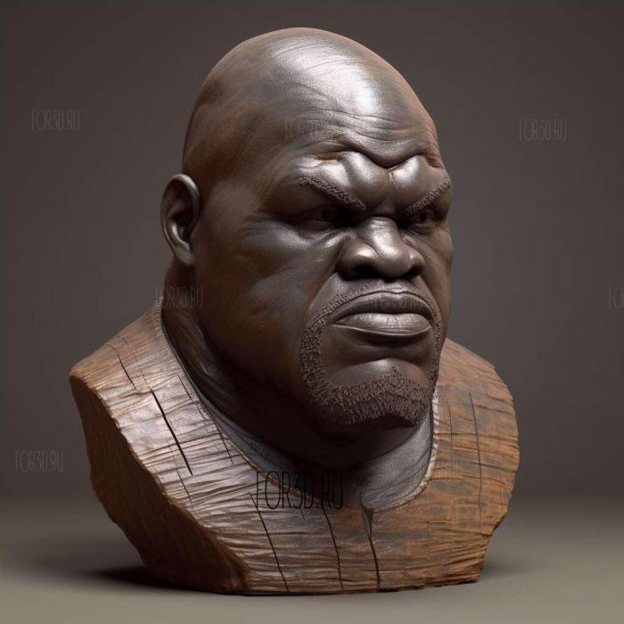 Shaq O Neal bust 4 stl model for CNC